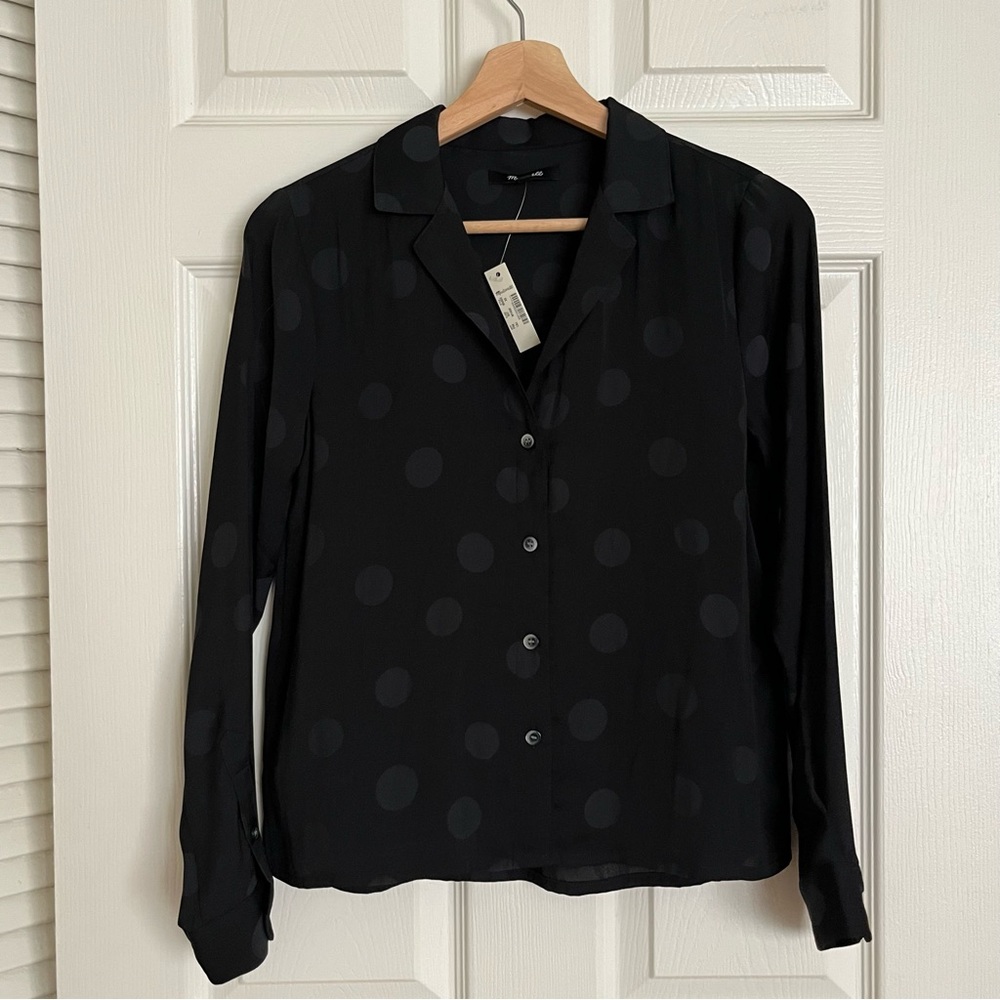 Madewell Jacquard Dot Pajama Shirt